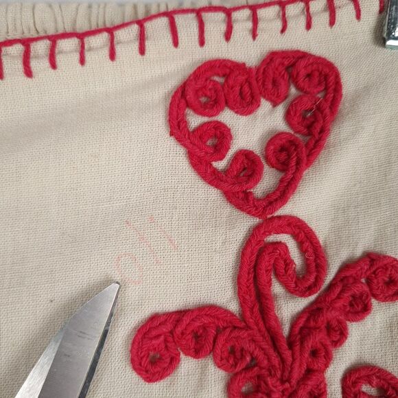 Free People Cream and Red Embroidered Skirt Set - Picture 9 of 16